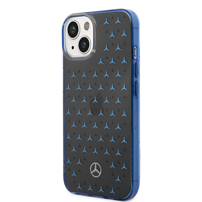 iPhone 15 Kılıf Mercedes Benz Çift Katmanlı Yıldız Desenli Dizayn Kılıf