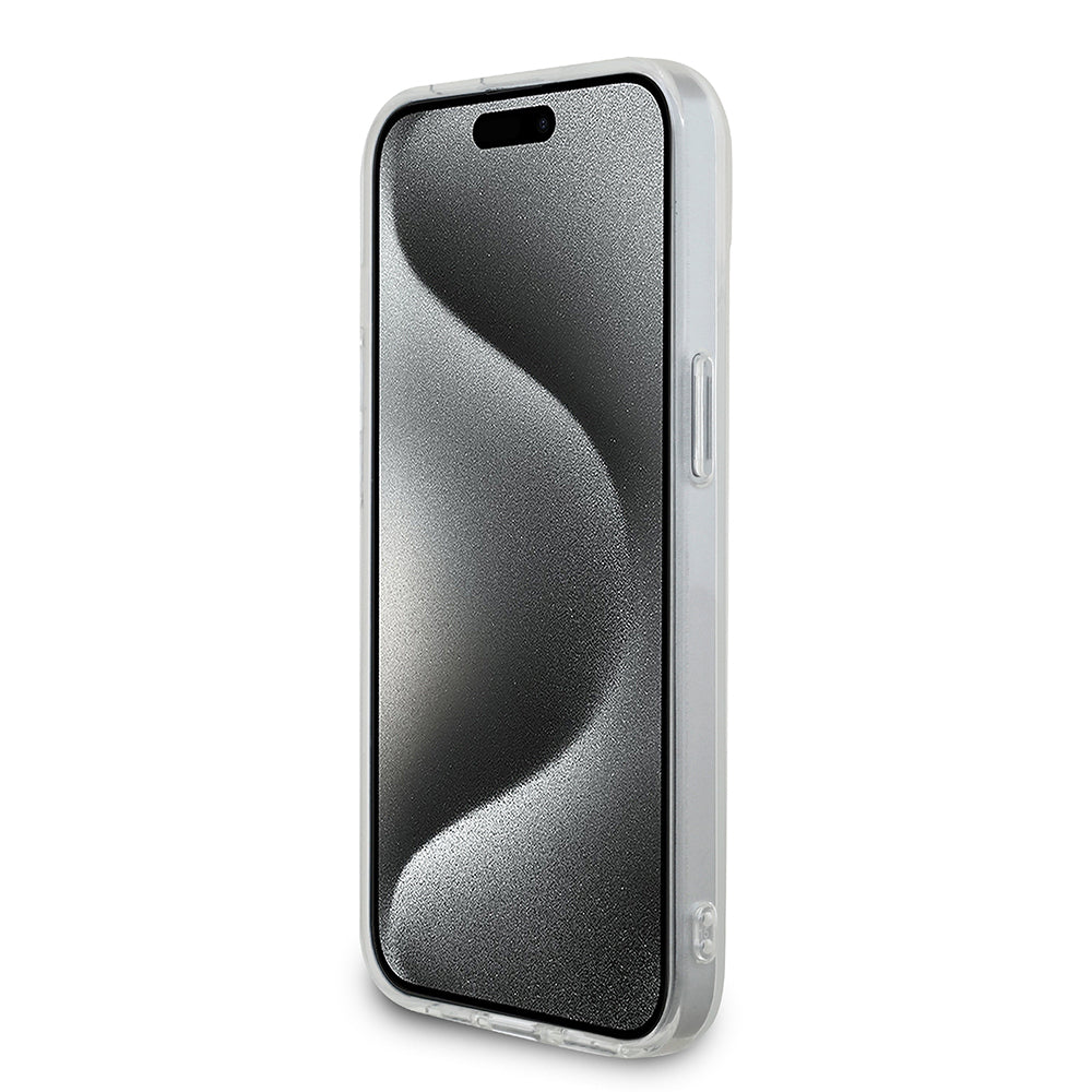 iPhone 15 Kılıf Mercedes Benz orijinal Lisanslı New Urban 3 IML Baskılı Paralel Çizgi Desenli Kılıf