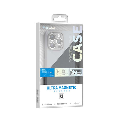 iPhone 15 Pro Max Kılıf Recci M-safe Şarj Özellikli Kamera Korumalı Explore Serisi Kılıf
