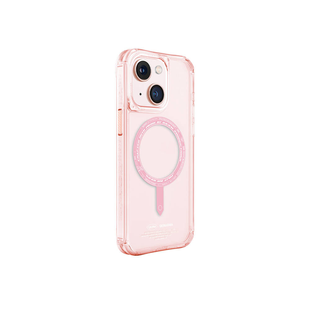 iPhone 15 Kılıf SkinArma Şeffaf Airbag Tasarımlı M-safe Şarj Özellikli Saido Kılıf