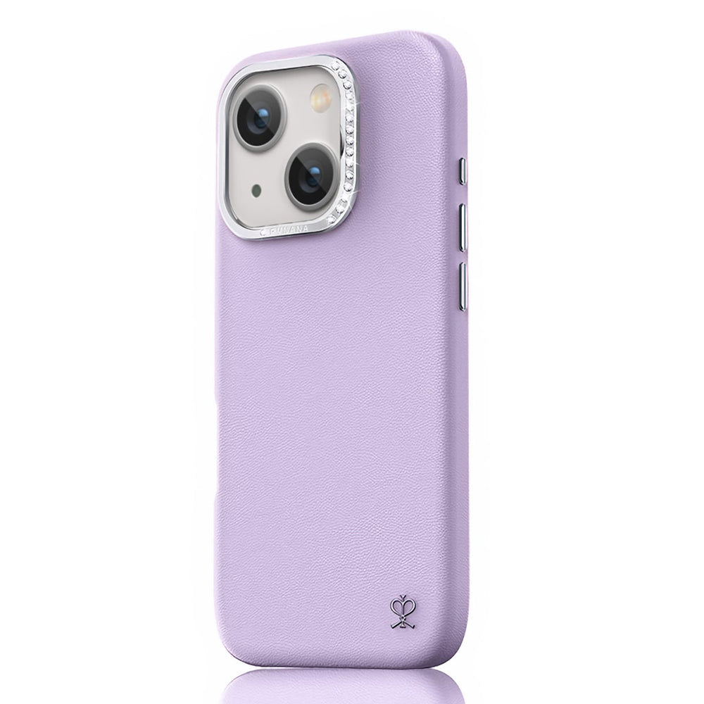 iPhone 15 Kılıf Suni Deri Tasarımlı Pynana Starry Serisi Kılıf