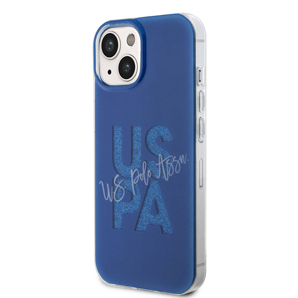 iPhone 15 Kılıf U.S. Polo Assn. Orijinal Lisanslı Simli Parlak Alfabe Tasarım Kılıf