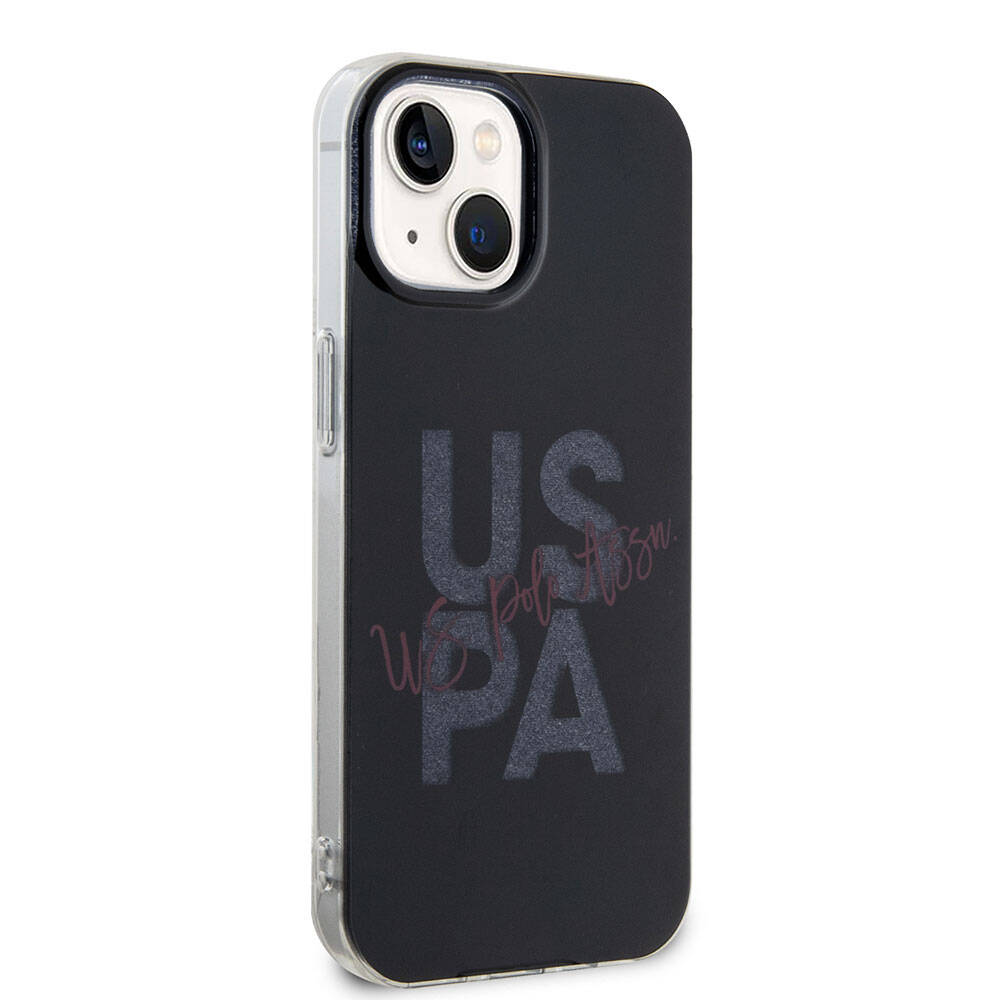 iPhone 15 Kılıf U.S. Polo Assn. Orijinal Lisanslı Simli Parlak Alfabe Tasarım Kılıf
