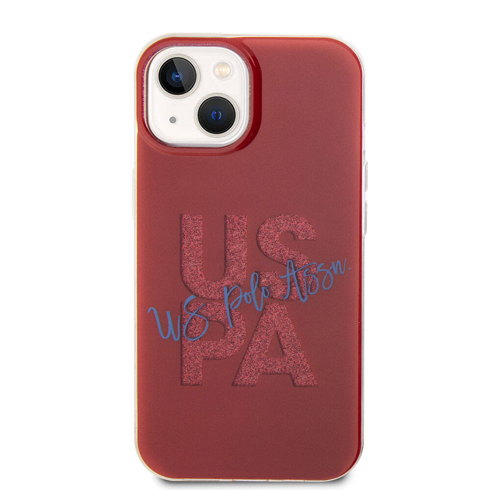 iPhone 15 Kılıf U.S. Polo Assn. orijinal Lisanslı Simli Parlak Alfabe Tasarım Kılıf