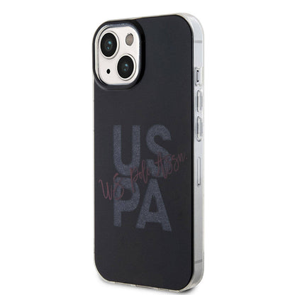 iPhone 15 Kılıf U.S. Polo Assn. orijinal Lisanslı Simli Parlak Alfabe Tasarım Kılıf