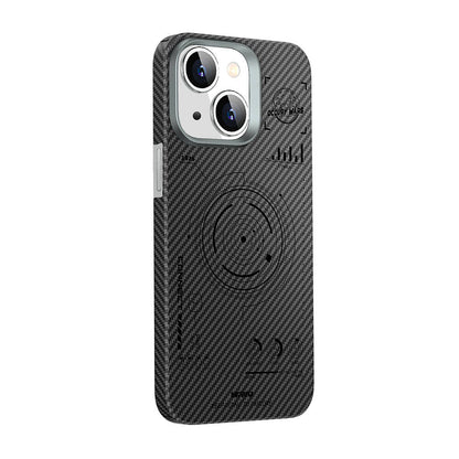 iPhone 15 Kılıf Wiwu HHX-016 Karbon Fiber 600D Mars Kevlar Kılıf