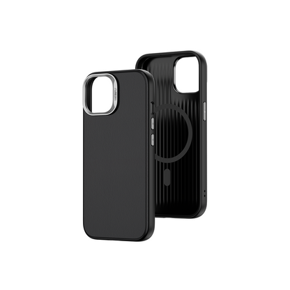 iPhone 15 Kılıf Wiwu SP-019 M-safe Şarj Özellikli Vegan Leather Deri Kılıf