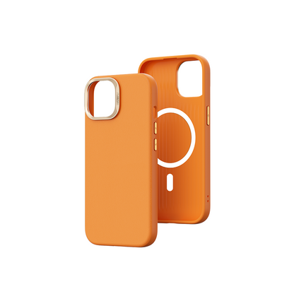 iPhone 15 Kılıf Wiwu SP-019 M-safe Şarj Özellikli Vegan Leather Deri Kılıf