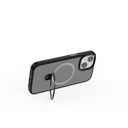 iPhone 15 Kılıf Wiwu ZMM-010 M-safe Şarj Özellikli Mat Arka Yüzey Standlı Kılıf