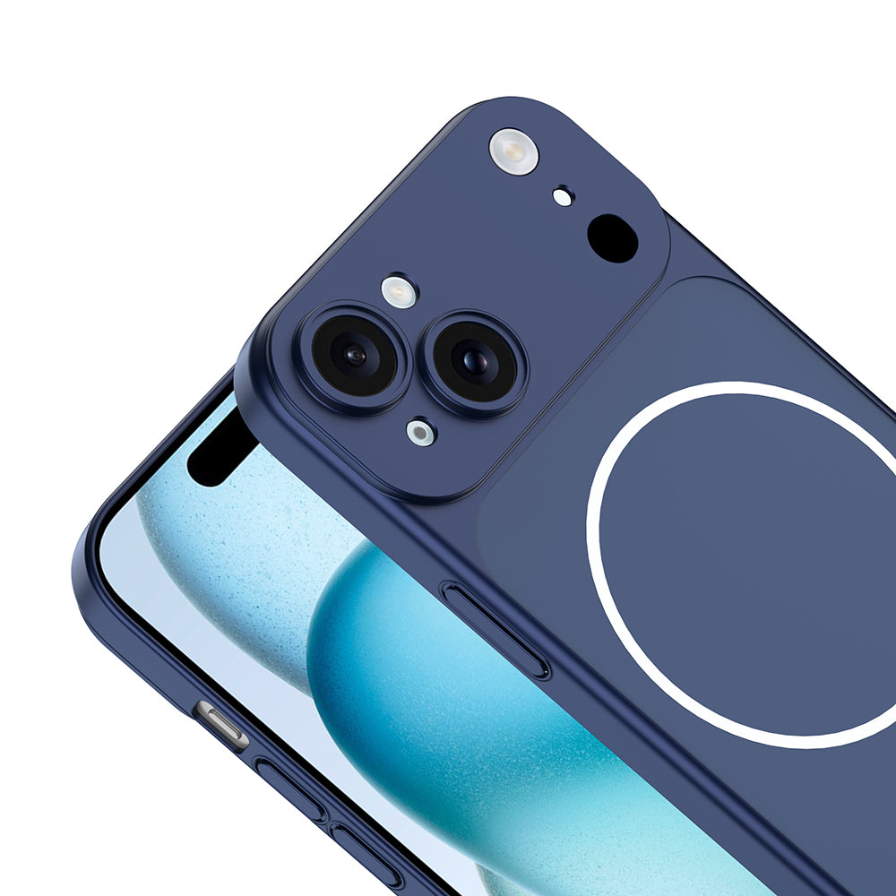 iPhone 15 Kılıf Zore M-Safe Şarj Özellikli Kamera Korumalı Spark Kılıf
