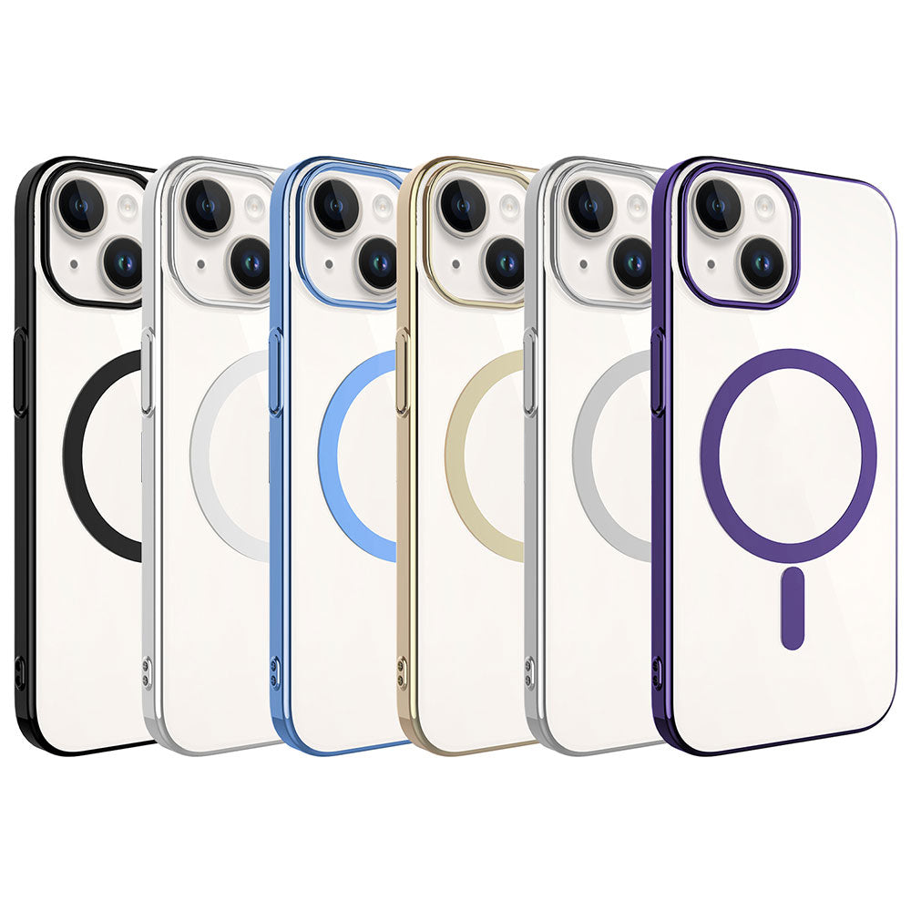 iPhone 15 Kılıf Zore Wireless Şarj Özellikli Pixel M-safe Kılıf