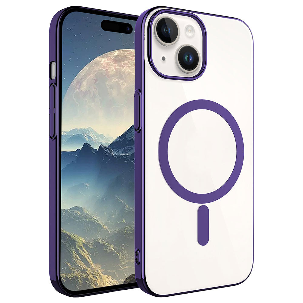 iPhone 15 Kılıf Zore Wireless Şarj Özellikli Pixel M-safe Kılıf