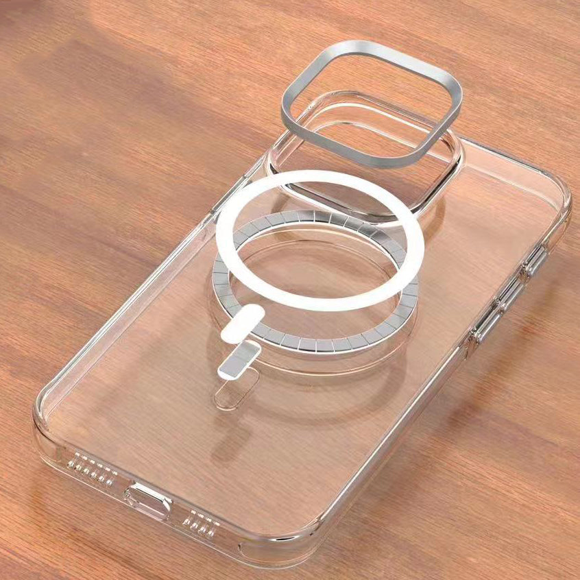 iPhone 15 Kılıf Zore Wireless Şarj Özellikli Şeffaf Efsane Kılıf