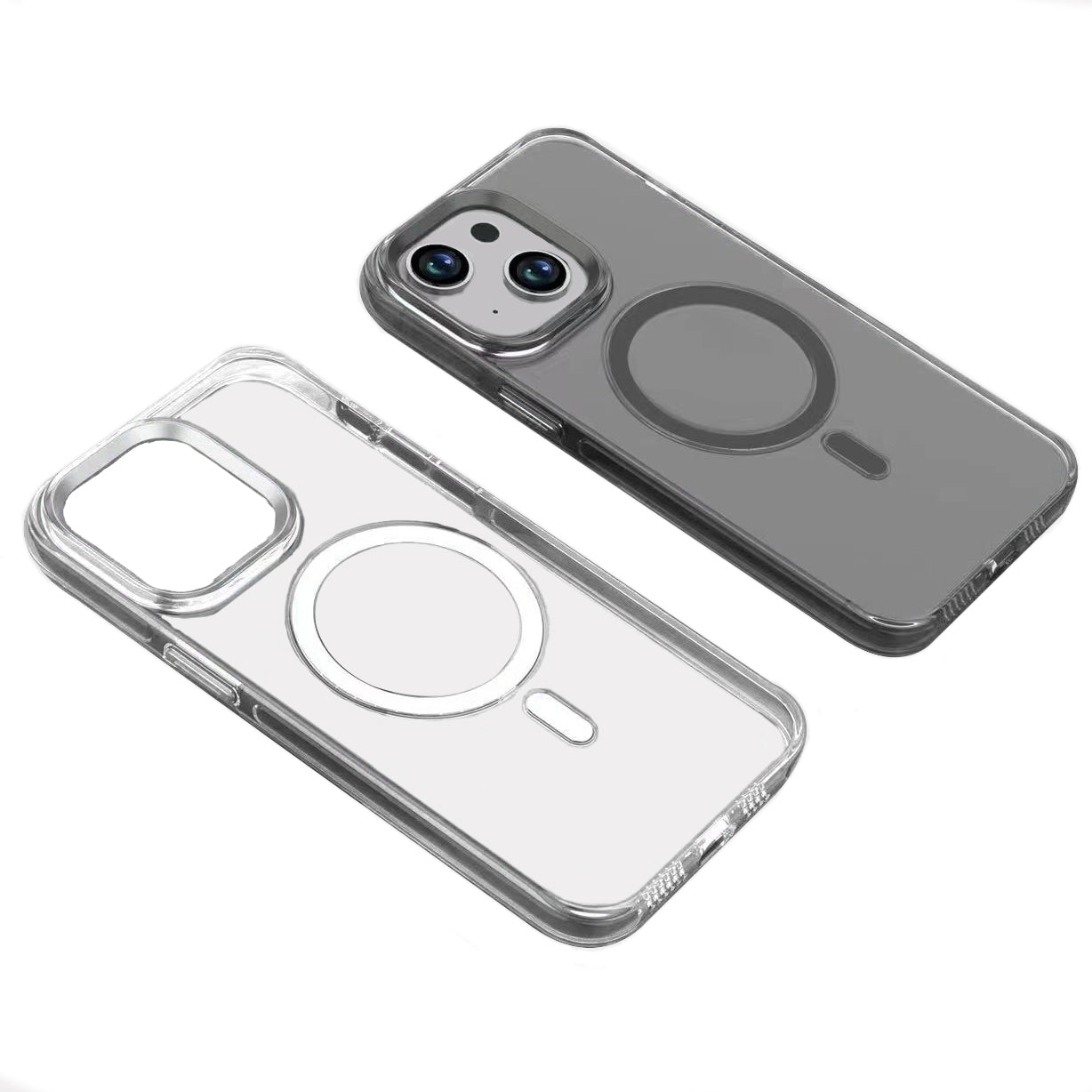 iPhone 15 Kılıf Zore Wireless Şarj Özellikli Şeffaf Efsane Kılıf