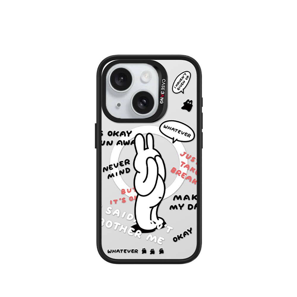 iPhone 15 M-safe Şarj Özellikli Casebang Chill Out Serisi Mıknatıslı Arka Panel