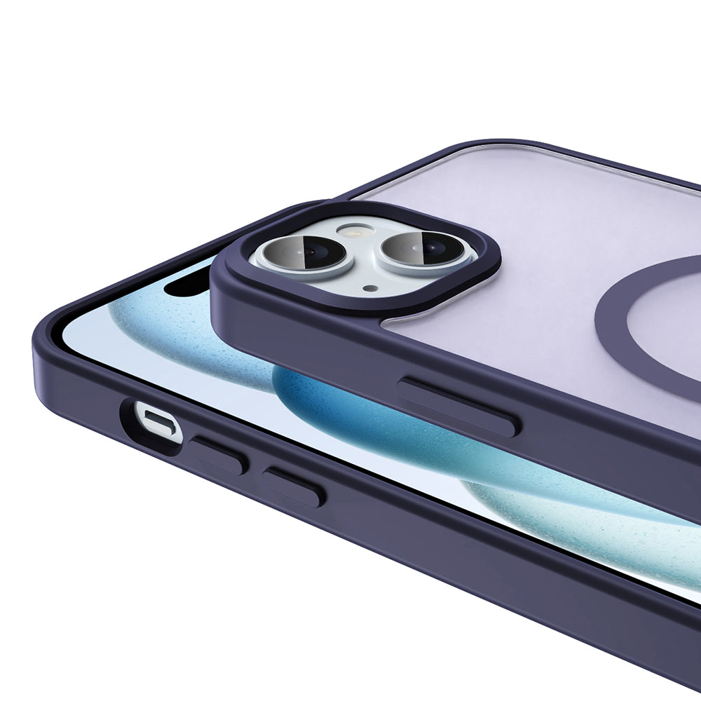 iPhone 15 Plus Kılıf M-safe Şarj Özellikli Mat Arka Yüzey Zore Sio Kılıf
