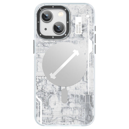 iPhone 15 Plus Kılıf M-safe Şarj Özellikli YoungKit Technology Serisi Kılıf