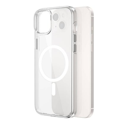 iPhone 15 Plus Kılıf Wiwu BC-022 M-safe Şarj Özellikli Şeffaf Transparan Kılıf