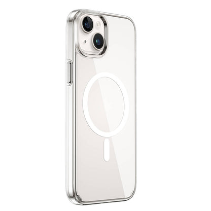 iPhone 15 Plus Kılıf Wiwu BC-022 M-safe Şarj Özellikli Şeffaf Transparan Kılıf