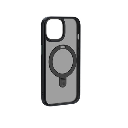 iPhone 15 Plus Kılıf Wiwu ZMM-010 M-safe Şarj Özellikli Mat Arka Yüzey Standlı Kılıf