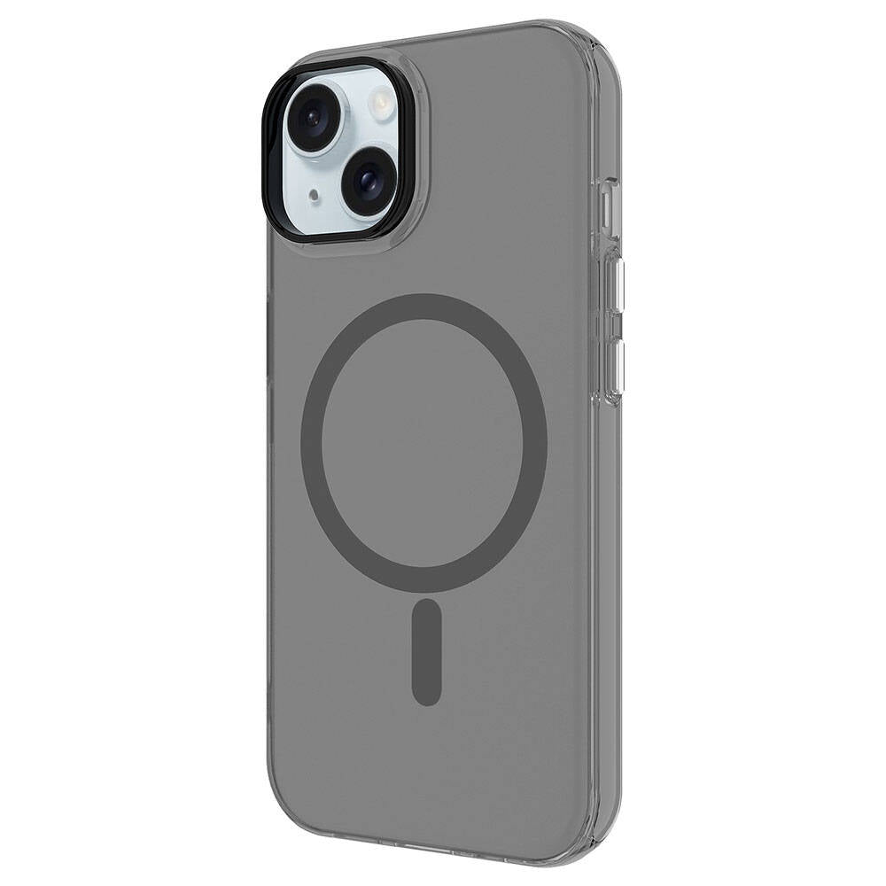 iPhone 15 Plus Kılıf Zore M-safe Şarj Özellikli Buzlu Transparan C-Pro Sert Kılıf