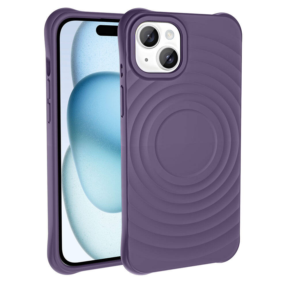 iPhone 15 Plus M-safe Şarj Özellikli Airbagli Mat Görünümlü Zore Hepi Kılıf