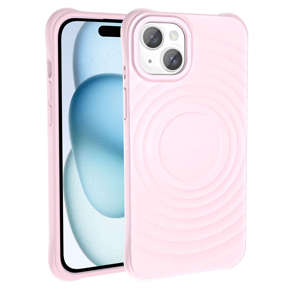 iPhone 15 Plus M-safe Şarj Özellikli Airbagli Mat Görünümlü Zore Hepi Kılıf