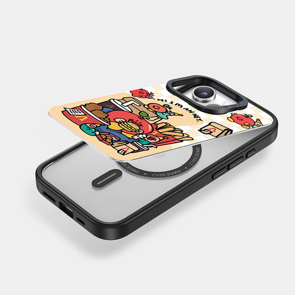 iPhone 15 Plus M-safe Şarj Özellikli Casebang Ahhey Serisi Arka Panel