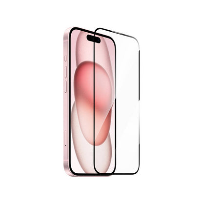 iPhone 15 Plus Wiwu GT-014 Polimer Oleofobik Kaplama Şeffaf Pürüzsüz Temperli Cam Ekran Koruyucu 25'li Paket