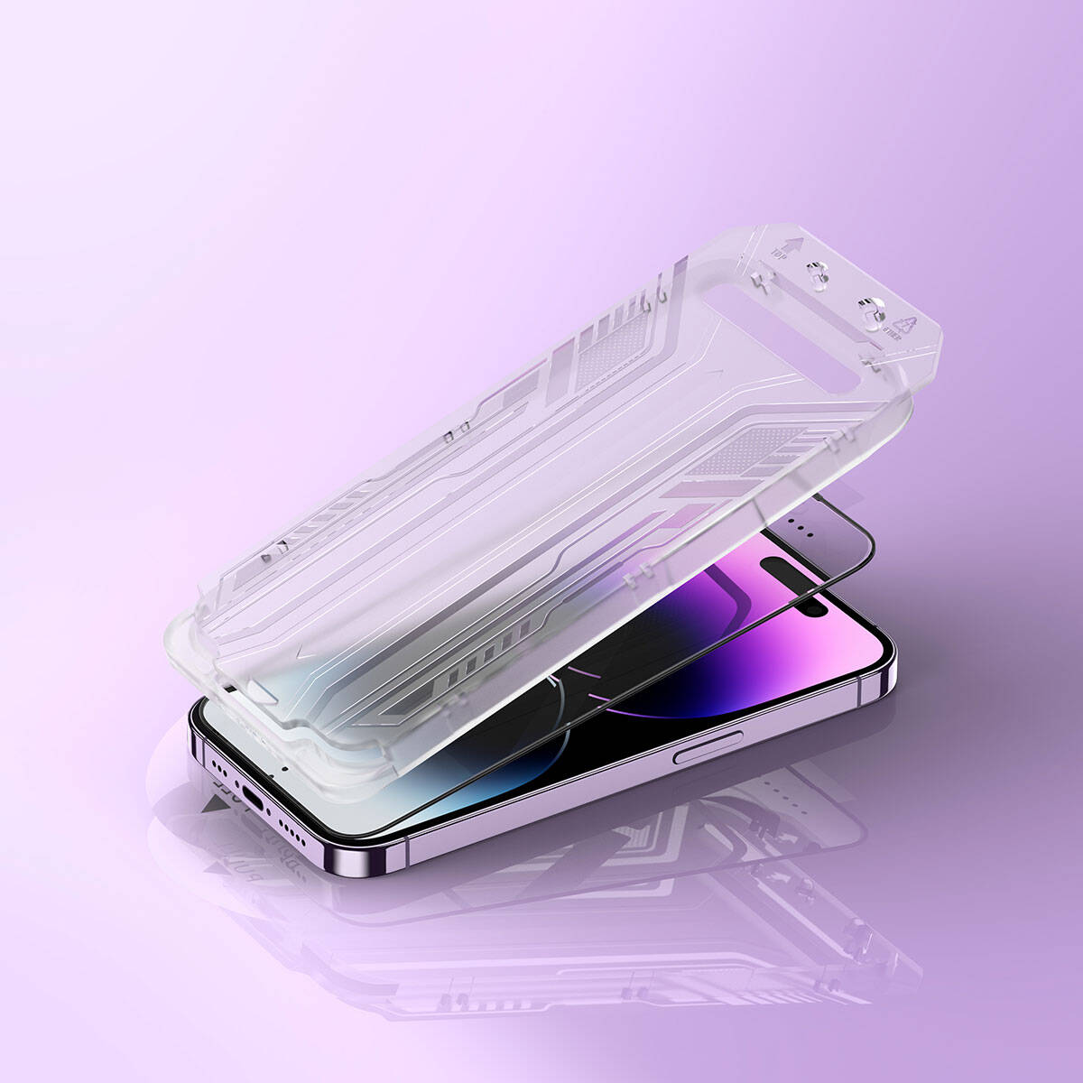 iPhone 15 Plus Wiwu SQ-005 Easy İnstall iVista Super Hardness Ekran Koruyucu