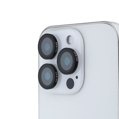 iPhone 15 Pro Guess Orijinal Lisanslı Metal Kamera Lens Koruyucu