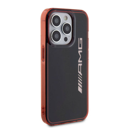 iPhone 15 Pro Kılıf AMG Orijinal Lisanslı Çift Katmanlı Şeffaf Büyük Logo Kılıf