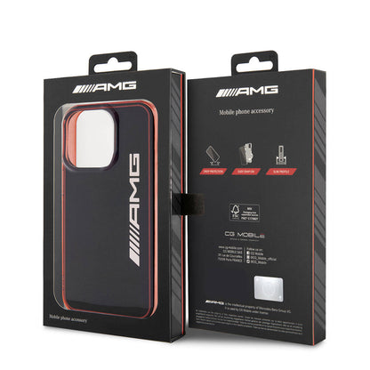 iPhone 15 Pro Kılıf AMG Orijinal Lisanslı Çift Katmanlı Şeffaf Büyük Logo Kılıf