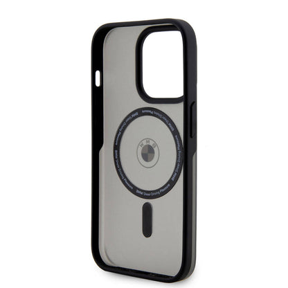 iPhone 15 Pro Kılıf BMW Orijinal Lisanslı M-safe Şarj Özellikli IML Baskı Logolu Buzlu Mat Kılıf