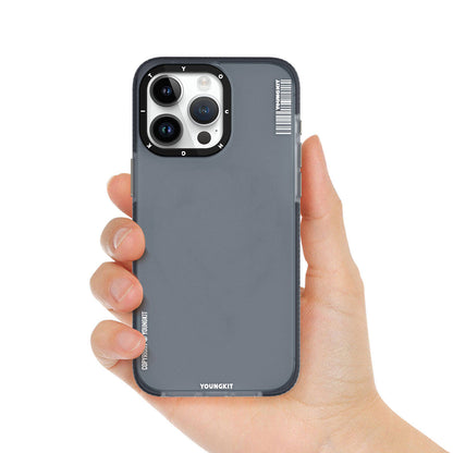 iPhone 15 Pro Kılıf Buzlu Mat Tasarım Youngkit Colored Sand Serisi Kılıf