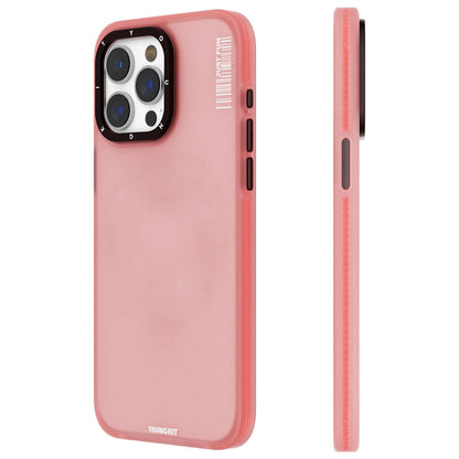 iPhone 15 Pro Kılıf Buzlu Mat Tasarım Youngkit Colored Sand Serisi Kılıf