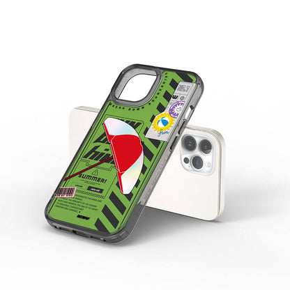 iPhone 15 Pro Kılıf Çift Katman Desenli Wiwu Summer Serisi Kılıf