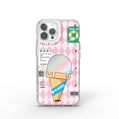 iPhone 15 Pro Kılıf Çift Katman Desenli Wiwu Summer Serisi Kılıf