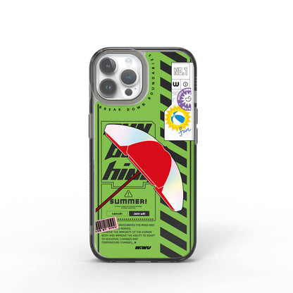 iPhone 15 Pro Kılıf Çift Katman Desenli Wiwu Summer Serisi Kılıf