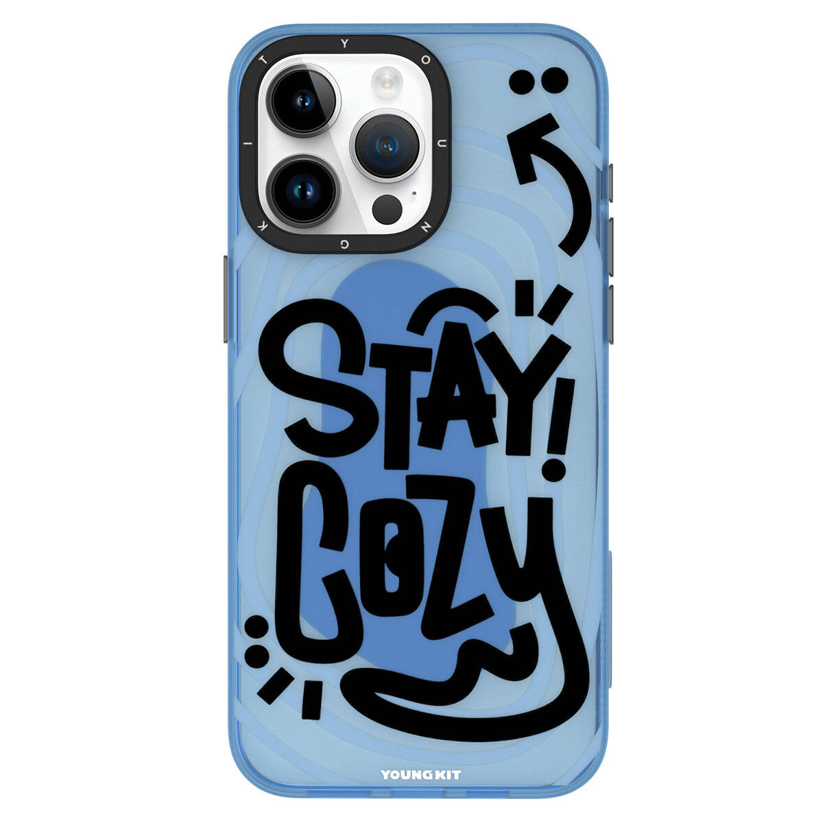 iPhone 15 Pro Kılıf Desenli Youngkit Happy Hearth Serisi Kılıf