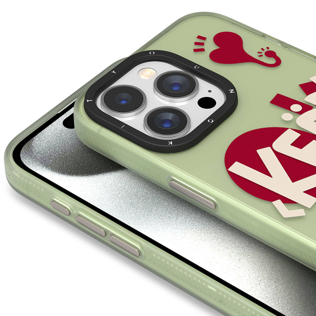 iPhone 15 Pro Kılıf Desenli Youngkit Happy Hearth Serisi Kılıf