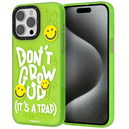 iPhone 15 Pro Kılıf Desenli Youngkit Happy Hearth Serisi Kılıf