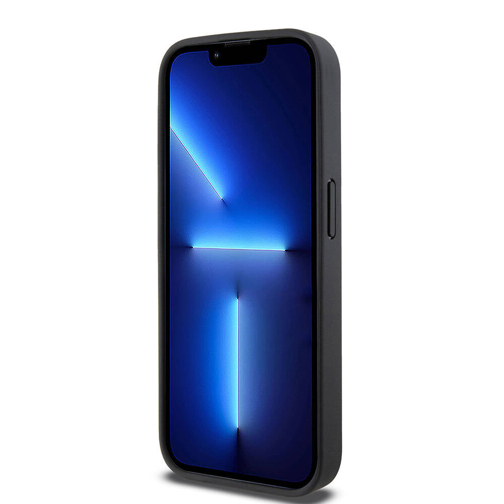 iPhone 15 Pro Kılıf DKNY Orjinal Lisanslı M-safe Şarj Özellikli 3D Yazılı Repeat Pattern Kılıf