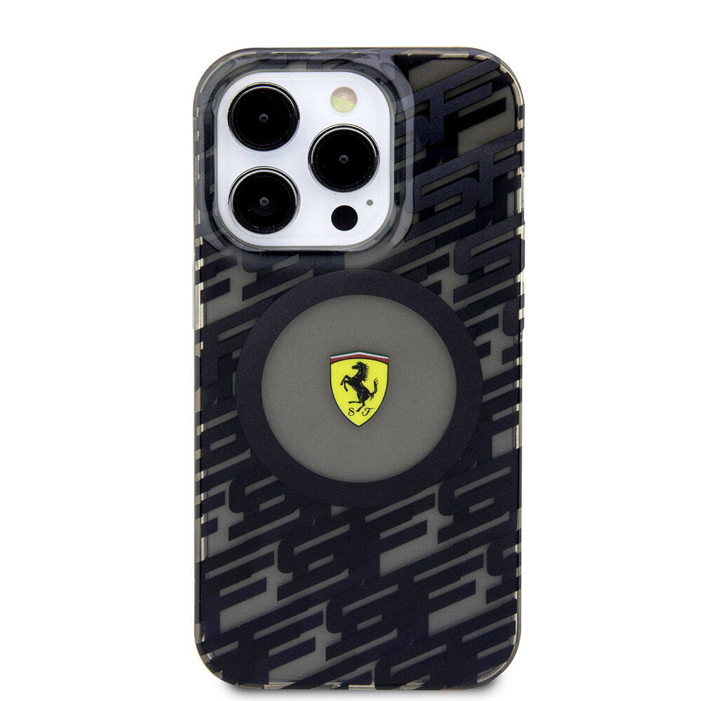 iPhone 15 Pro Kılıf Ferrari Orijinal Lisanslı M-safe Şarj Özellikli Multi SF Kılıf
