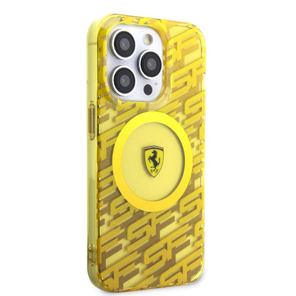 iPhone 15 Pro Kılıf Ferrari Orijinal Lisanslı M-safe Şarj Özellikli Multi SF Kılıf