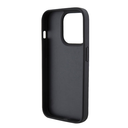 iPhone 15 Pro Kılıf Ferrari orijinal Lisanslı Deri Dikişli Arka Yüzey Metal Logo Tasarımlı Kılıf