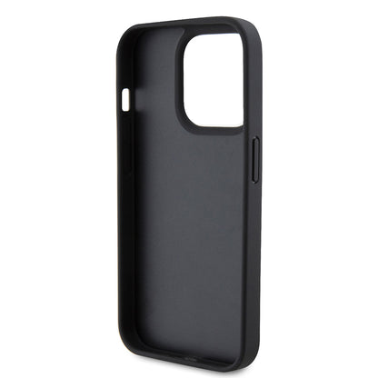iPhone 15 Pro Kılıf Ferrari orijinal Lisanslı Deri Dikişli Arka Yüzey Metal Logo Tasarımlı Kılıf