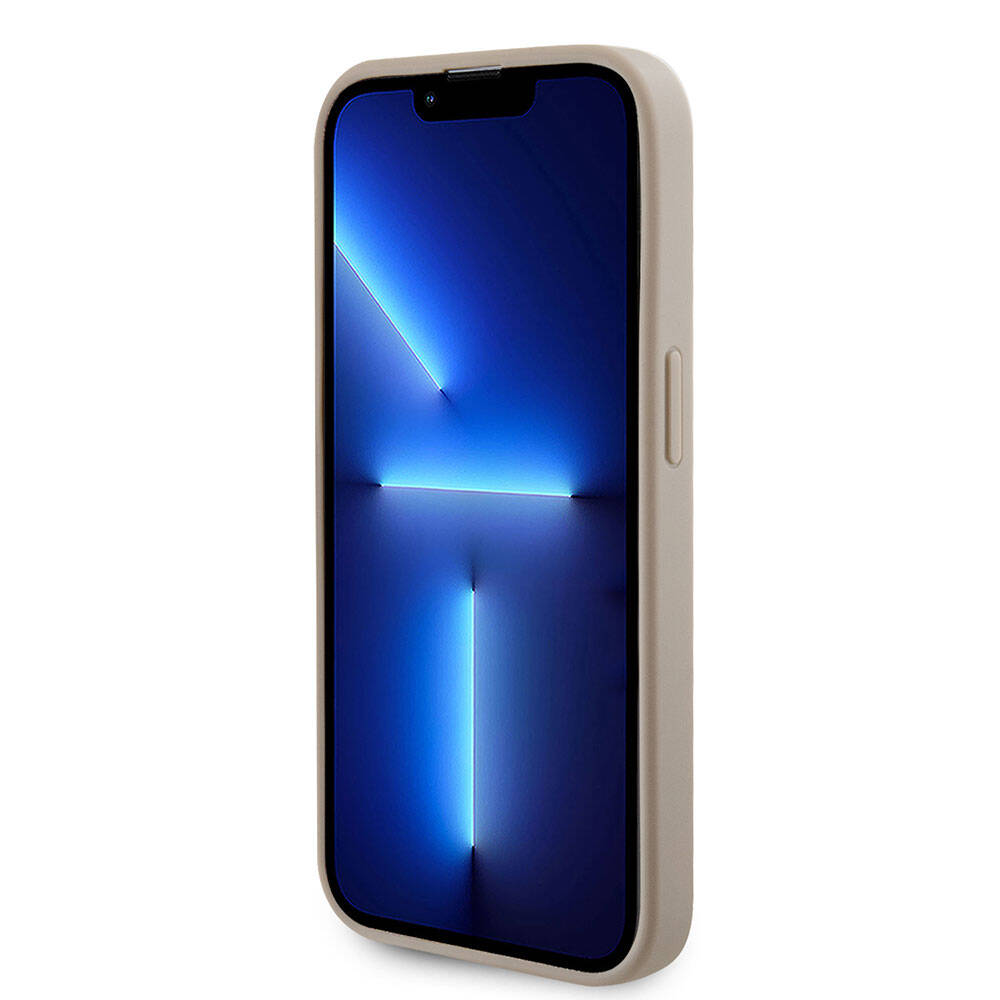 iPhone 15 Pro Kılıf Guess Orijinal Lisanslı Delikli Yazı ve 4G Glitter Büyük Metal Logolu Kılıf