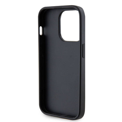 iPhone 15 Pro Kılıf Guess Orijinal Lisanslı Deri 4G Metal Logo Strass Kılıf