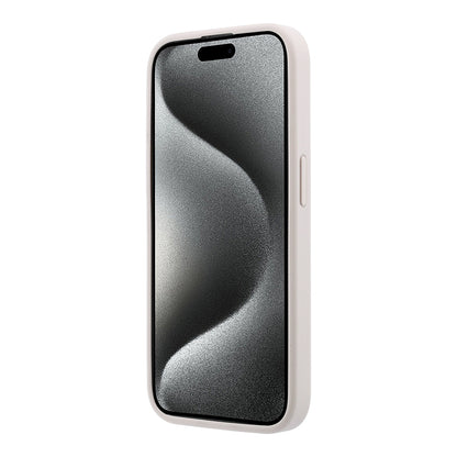 iPhone 15 Pro Kılıf Guess Orijinal Lisanslı M-safe Kabartmalı 4G Desenli Yazı Logolu Kılıf